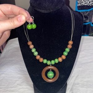 Necklace and matching earrings(no backs)